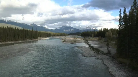 Athabasca River WS 2 Stock Footage 139662