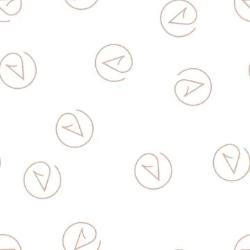 Atheism agnosticism glyph seamless pattern Stock Illustration