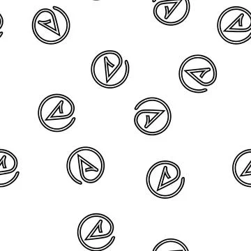 Atheism agnosticism vector seamless pattern Stock Illustration