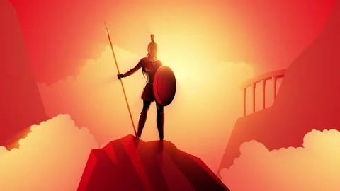Athena The Goddess of Wisdom Video stock 261539755
