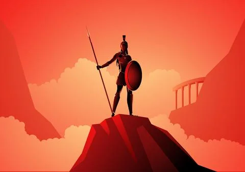 Athena The Goddess of Wisdom Stock Illustration