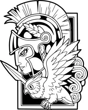 Athena Stock Illustration