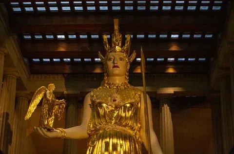 Athena statue 스톡 사진