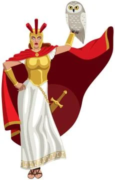 Athena on White Stockillustratie