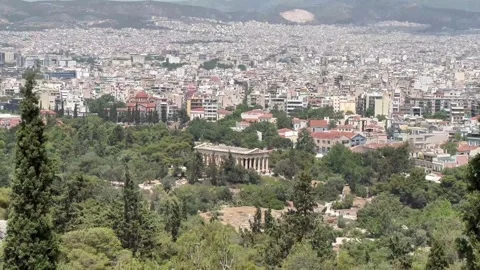 Athens From Above. View From Acropolis Stock Footage 201380662