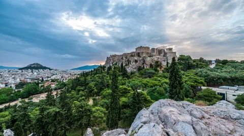Athens Acropolis Stock Footage 52112513