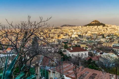Athens and Acropolis Stock Photos