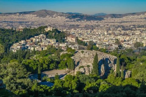 Athens and Acropolis Stock Photos