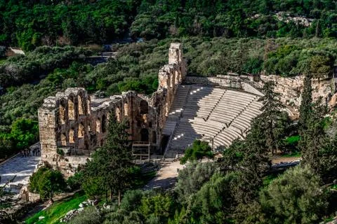 Athens and Acropolis Stock Photos