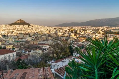 Athens and Acropolis Stock Photos