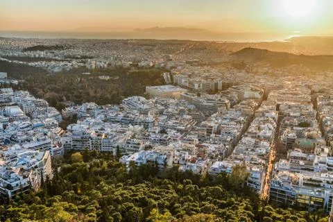 Athens and Acropolis Stock Photos