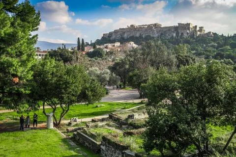 Athens and Acropolis Stock Photos