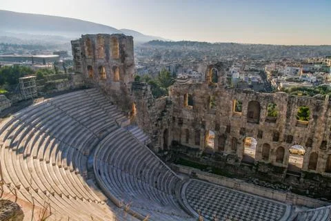 Athens and Acropolis Stock Photos