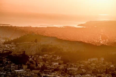 Athens and Acropolis Stock Photos