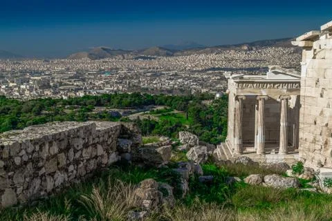 Athens and Acropolis Stock Photos
