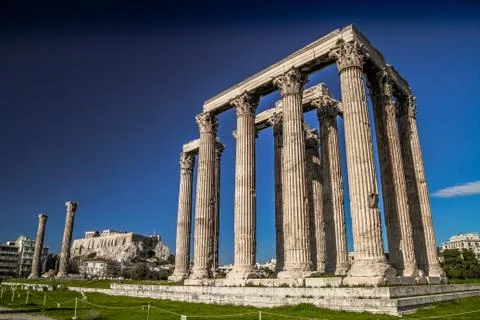 Athens and Acropolis Stock Photos