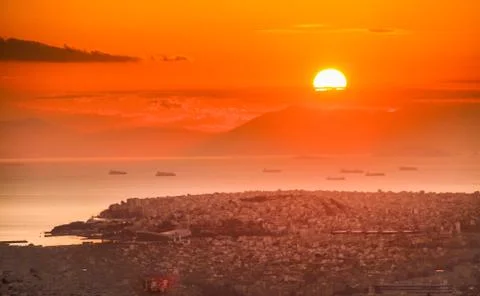 Athens and Acropolis Stock Photos