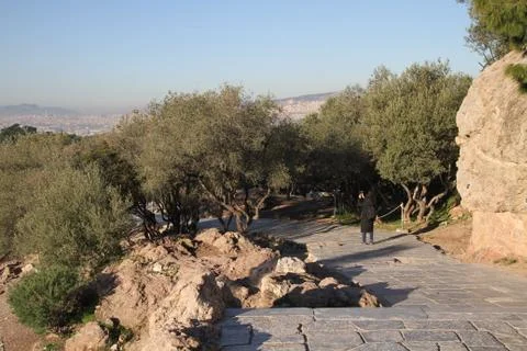 Athens and Acropolis Stock Photos
