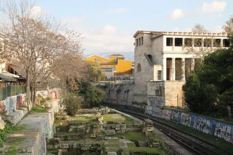 Athens and Acropolis Stock Photos