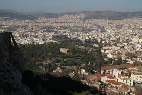 Athens and Acropolis Stock Photos