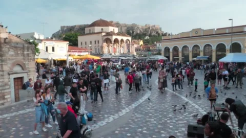 ATHENS CITY CENTRE Stock Footage 196081077