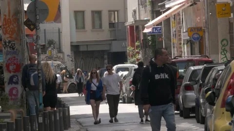 ATHENS CITY CENTRE Stock Footage 196084353