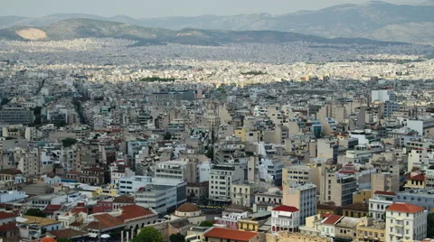 Athens Cityscape Stock Footage 52111924