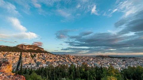 Athens Cityscape Stock Footage 52190977