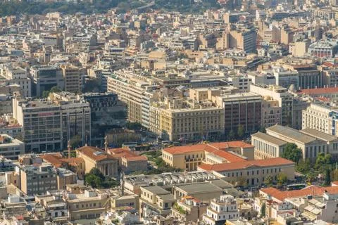 Athens cityscape Stock Photos