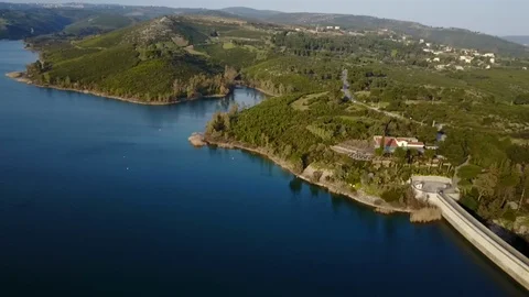 Athens Dam Lake Stock Footage 96519243