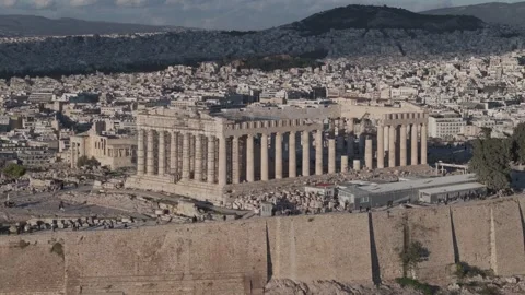 Athens Greece, Acropolis 4K+ Dlog Stock Footage 256985668