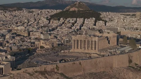 Athens Greece, Acropolis 4K+ Dlog Stock Footage 256987816