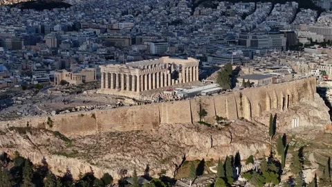 Athens Greece, Acropolis 4K+ Dlog Stock Footage 256989658
