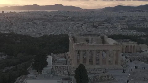 Athens Greece, Acropolis 4K+ Dlog Stock Footage 256994028
