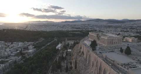 Athens Greece, Acropolis 4K+ Dlog Stock Footage 256996790