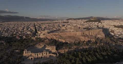 Athens Greece, Acropolis 4K+ Dlog Stock Footage 256998692