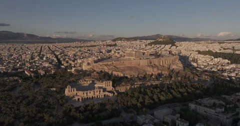 Athens Greece, Acropolis 4K+ Dlog Stock Footage 257005017