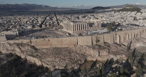 Athens Greece, Acropolis 4K+ Dlog Stock Footage 257008212