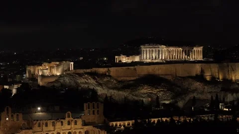 Athens Greece, Acropolis 4K+ Dlog Stock Footage 257240199