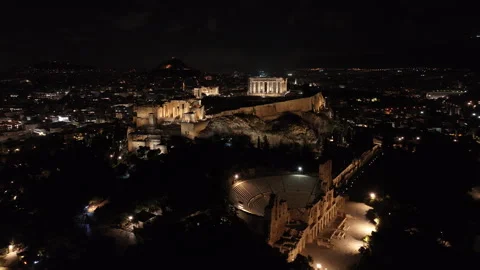 Athens Greece, Acropolis 4K+ Dlog Stock Footage 257240767