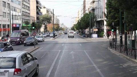 Athens, Greece traffic Stock Footage 70394258