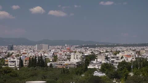 Athens Panorama 3 Stockbeeldmateriaal 11344300
