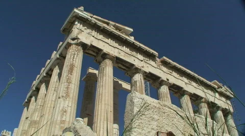 Athens Parthenon 库存影片 491012
