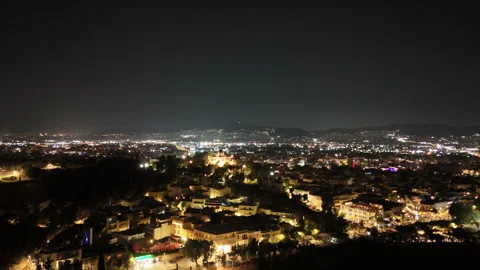 Athens Skyline at nighttime Stock Footage 314256713