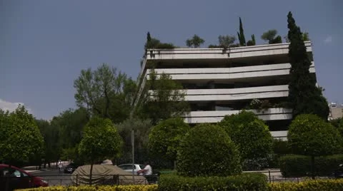 Athens street Discobolus Stock Footage 11365589