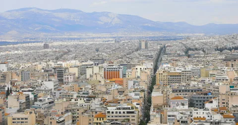 Athens from the top Stock Footage 91798361