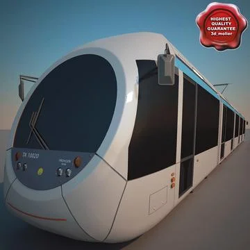 Athens Tram V2 3D Model