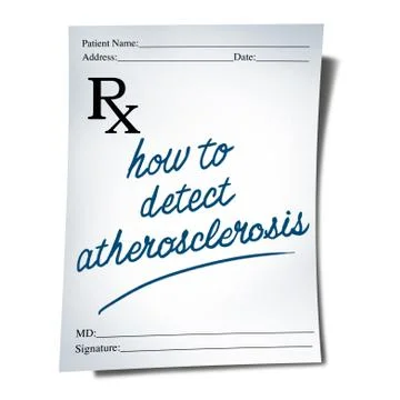 Atherosclerosis Diagnosis Stock Illustration