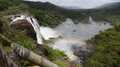Athirappilly Waterfalls 스톡 동영상 83529194