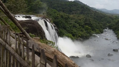 Athirappilly Waterfalls 스톡 동영상 83535025